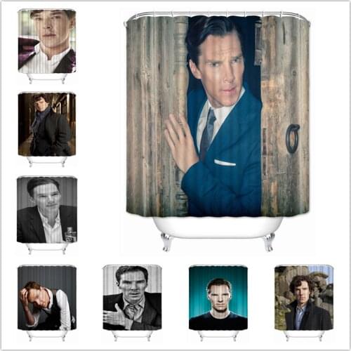 Musife Custom Benedict Cumberbatch Shower Curtain Waterproof Polyester Fabric Bathroom With Hooks DIY Home Decor