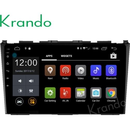 Krando 7" Android 7.1 car radio player navigation multimedia system for Honda CRV 2006-2012 audio gps dvd palyer WIFI