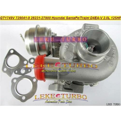 Free Ship GT1749V 729041-5009S 729041-0009 729041 28231-27900 Turbo Turbocharger For HYUNDAI Santa Fe,Trajet 02- D4EA-V 16v 2.0L