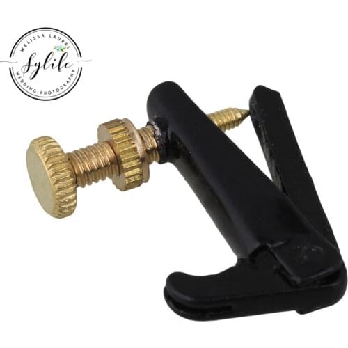 Set of 4 Violin String Fine Adjuster Tuners Black/gold 3/4 4/4