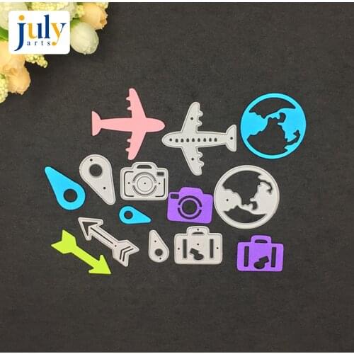 Julyarts Cutting Dies Silver Travel Kit Embossing Stencil DIY Scrapbook Paper Album for Handwork Creative New Dies