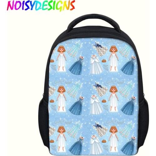 Casual Kindergarten School Bag Cute 3D Cartoon Paper Doll Pattern Printing Baby Girls Backpacks Funny Design Children Satchel