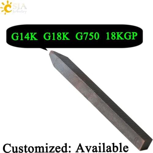 CSJA Women Men G14K G18K G750 18KGP Jewelry Making Stamping Tool Metal Steel Punch Mold Company Logo Brand Name Acceptable E402