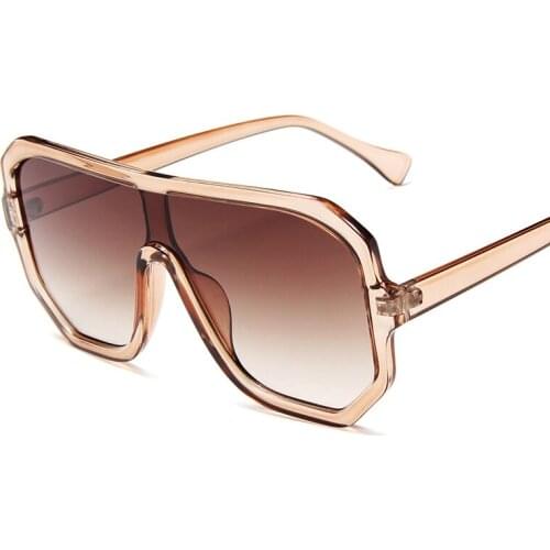 Oversize Square Sunglasses Women Vintage Plastic Mens Eyewear Polygon Big Frame Sun Glasses Gafas De Sol De Los Hombres 2020