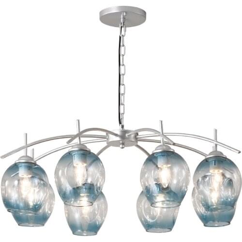 Modern Creative Europe Glass Pendant Light Led E27 With 3 Colors For Bedroom/restaurant/living Room/kitchen/cafe/hotel/office