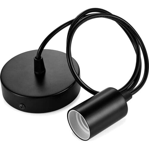 Vintage lamp holder with ceiling E27 hanging pendant lamp cord kit