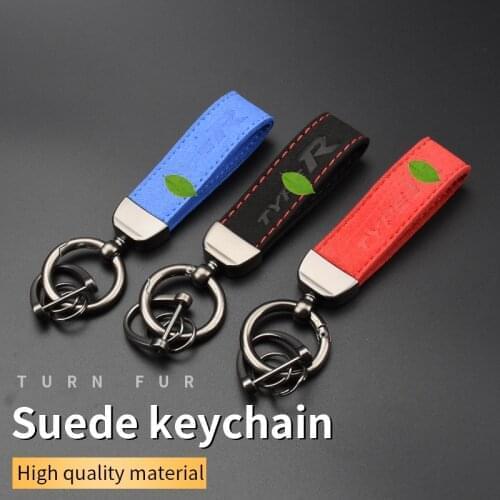 Suede Key Strap MUGEN Logo Key Ring for Honda HRV CRV Inspire Fit Freed Spirior Jade Crider Odyssey Element Ridgeline Keychain