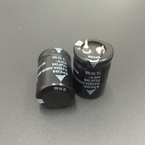 1pcs/5pcs 82uF 400V EPCOS B43504 Series 22x30mm 400V82uF Low ESR Long Life PSU Aluminum Electrolytic capacitor