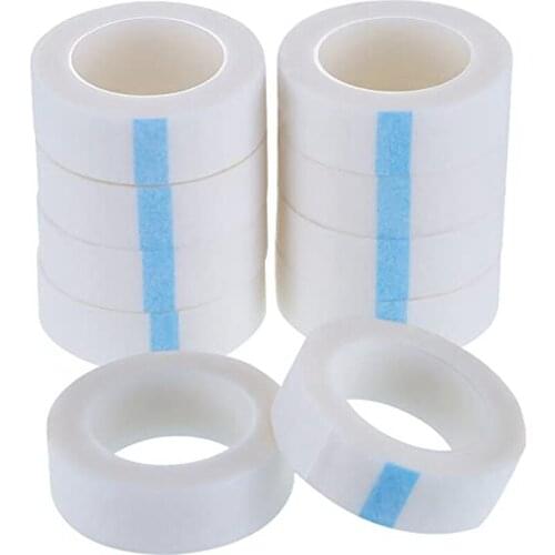12/24 Rolls Eyelash Extension Tape Non-woven Fabrics Tapes Breathable Tape for Individual Eyelash Extensions supply(White)