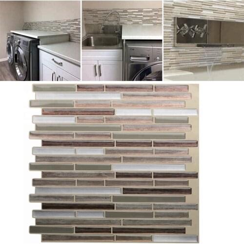 3D Brick Wall Stickers Wallpaper Decor Foam Waterproof Wall Covering Wallpaper For Kids Living Room DIY Background 27*25.4 Cm