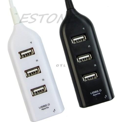 4 Port 480Mbps High Speed Mini USB 2.0 Splitter Split Hub Cable Adapter PC Laptop Notebook