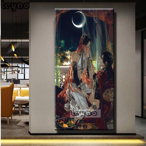 Animated Heaven Blessing 5D DIY Diamond Painting Full Square Round Drill Embroidery Anime Picture Cross Stitch Wall Art Decor