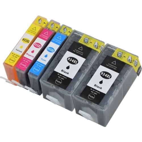 5PK Compatible for HP934 935XL Ink Cartridges Officejet Pro6230 Pro6830 Inkjet