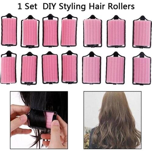6/8Pcs Sponge Foam Cushion Diy Hair Styling Rollers Curlers Makers Twist Tool