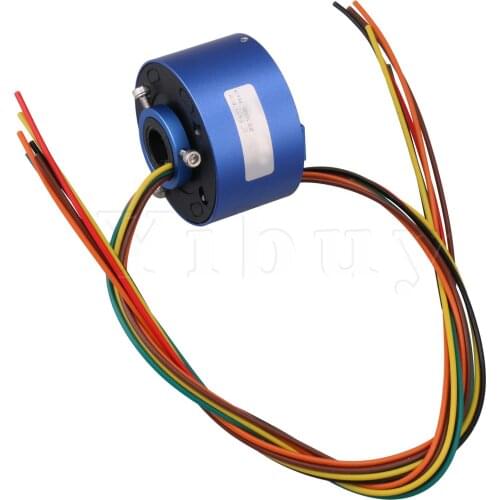6Way 380V 10A 12.7mm Dia Via Hole Capsule Slip Ring for Monitor Robotic