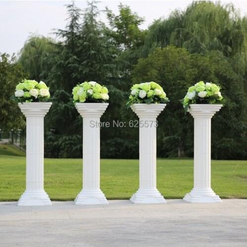 89cm/35" height Wedding plastic roman column Roman pillars for wedding and party wedding lead stand party decoration 4pcs/lot