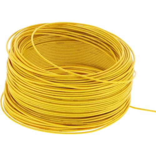 BV-1x1 100m Insulated Wire 7 Core Red Copper Electrical Flexible Wire Cable AC300V Yellow