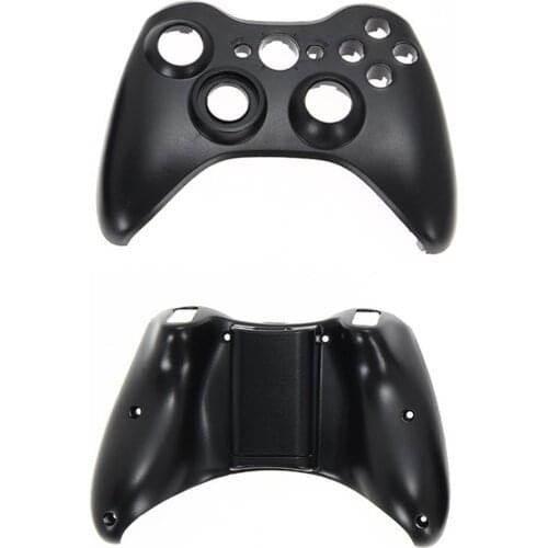 Wireless Controller Full Case Shell Cover + Buttons for XBox 360 Black Black wireless controller full shell case
