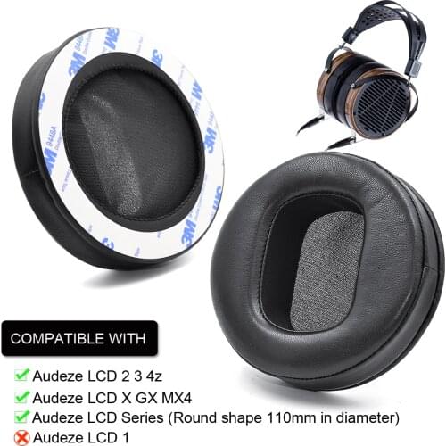 Defean Replacement Sheepskin Leather cushion ear pads for Audeze LCD 2 3 4z X GX MX4 / LCD Series headphones