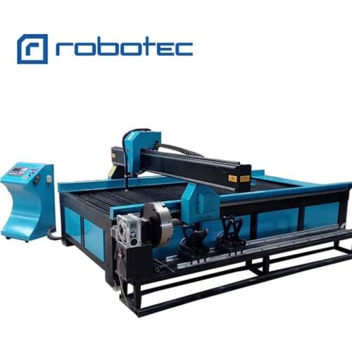 Cheap price 1325 1530 2030 cnc plasma cutting machine with rotary for round square pipe