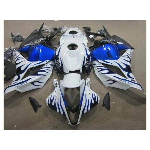 For H CBR600RR F5 2009-2012 Motorcycle Bodywork Injection Molded Full Fairing Kits CBR600 RR CBR 600RR 09 10 Blue white
