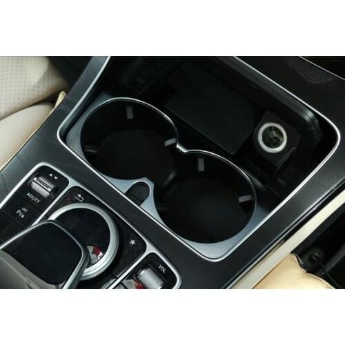 For Mercedes Benz GLC C Class W205 C180 E Class W213 E200l E300 2015-2017 Car Accessories Center Cup Holder Cover Frame Trim