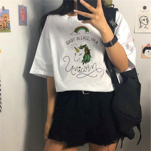 Spring and Summer Womens Printed Short-Sleeved T-shirt Womens 2021ins Korean Style New Sweet Cute Top