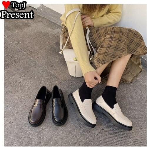 Brown black white Women girl lolita shoes uniform cosplay shoes soft comfortable pumps shoes school girl boy Show basic shoes