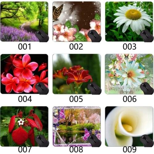 Mouse Pads Customized,Fields Hokkaido Landscape Japan Gallery Rubber Mouse Pad