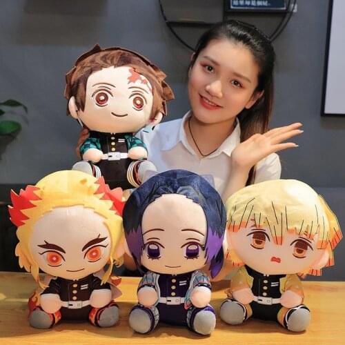 Kawaii Devils Blade Anime Pillow Cushion Demon Slayer Manga Kimetsu No Yaiba Tanjirou Nezuko Cushion Pillow Stuffed Plush Toys
