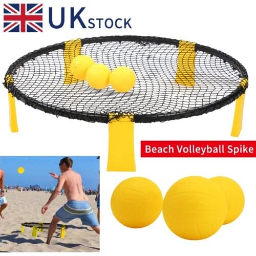 Beach Volleyball Inflatable Volleyball Spike Ball Game Set Outdoor Sports UK