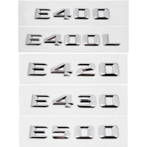Auto Car Sticker Styling For Mercedes Benz E Class E400 E400L E420 E430 E500 AMG W210 Emblem Badge Rear Decal Car Accessories