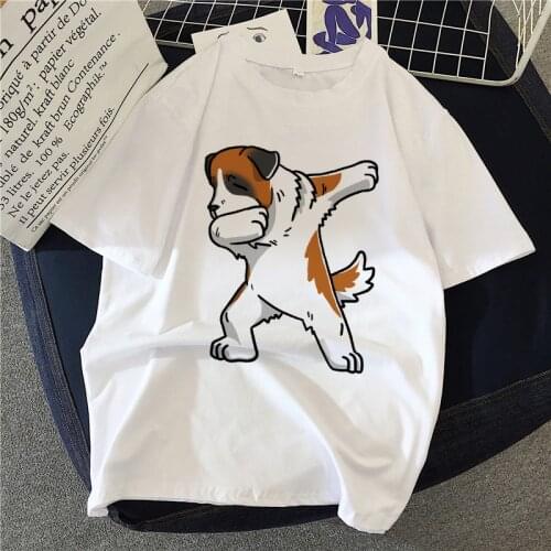 2021 New Women T Shirt Oversized Tees Short Sleeve Casual Fashion Top Tshirts Dog Graphic Fashion Ladies Tshirt Female Clothing