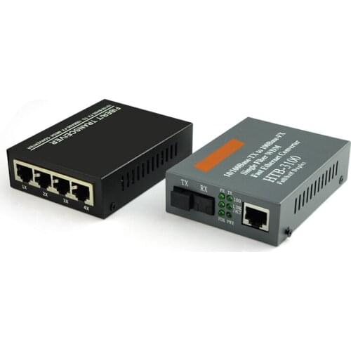Premium 10/100Mbps 1Port and 4Ports Ethernet to Fiber Optic Media Converters