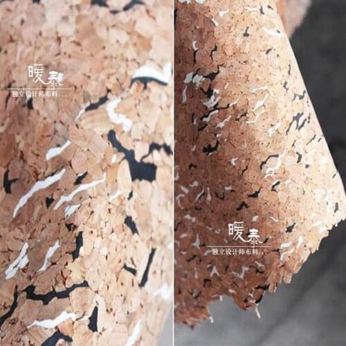 Wood Texture Fabric Black White Spot DIY Patchwork Home Decor Background Coat Craft Clothes Creative Designer Fabric