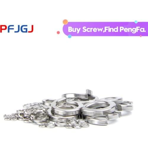 Peng Fa 201 stainless steel spring gasket GB93 spring gasket spring gasket Wallace opening M2-M24