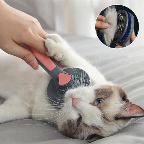 Cat Brush Dog Comb Hair Removes Pet Hair Comb For Cat Grooming Hair Cleaner Cleaning Beauty Products Self Cleaning Slicker Brush