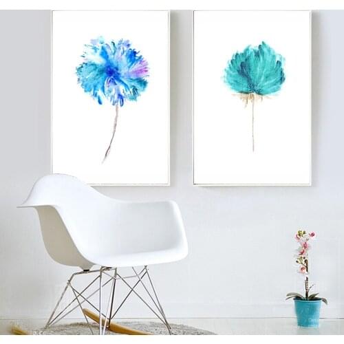 Modern Abstract Art Wall Paintings FLowers Decorative Picture Wall Art Home Decoration Canvas Oil Painting Decor Poster Pictures