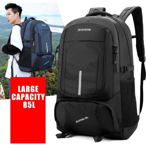 REJS LANGT 85L Outdoor Backpack Men Waterproof Travel Backpacks Women Multifunctional Mountaineering Daypack for Male Mochila