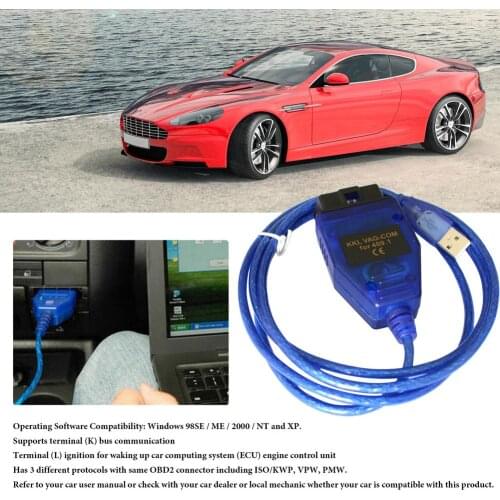 VAG-COM 409.1 USB Scan Tool Cable For Audi For Audi VW SEAT Volkswagen Vag Com Auto Full Support Of KW 1281 And KW 2000