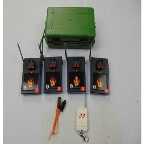 ZH01R-4 DMX Stage Light 4 Cues fireworks Stage New style adjust different time christmas gift electric wire controller remote