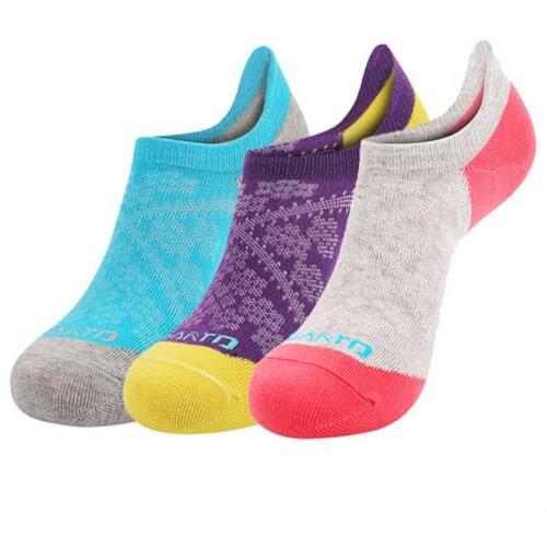 Women Sports Socks (3 Pairs/lot) SANTO/NS041 Slipper Socks Cotton Quick Dry Outdoor Running Hiking Socks