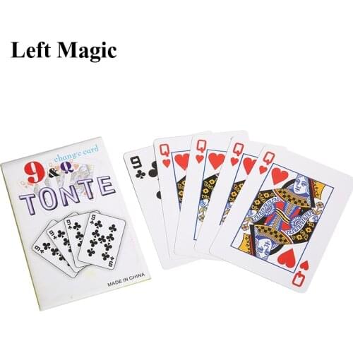 1 Set 9 Change Q Prediction Card Magic Tricks Close Up Stage Props Easy To Do Magician Magie Illusion Accessary Gimmick