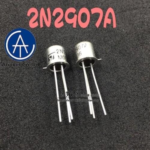 10pcs 100% orginal and new 2N2907 2N2907A TO-18 Gold sealed triode, small iron cap package in stock