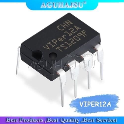 10PCS VIPER12A DIP8 VIPER12 DIP 12A DIP-8 new and original IC