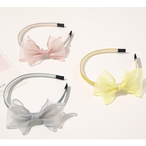 Girls Brief Hair Accessories Baby Girl Hairbands Cute Bow Hair bands Gift Mesh Headbands Hair Headdress Korean Headwear