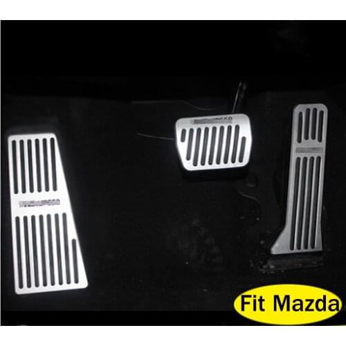 Automatic Car Accelerator Brake Clutch Pedal Footrest Pedal Cover Anti-slip Trim For Mazda CX-4 CX-5 Atenza Axela Accessories