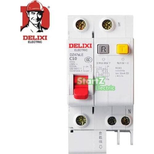 10A 1P+N RCBO RCD Circuit Breaker DE47LE DELIXI