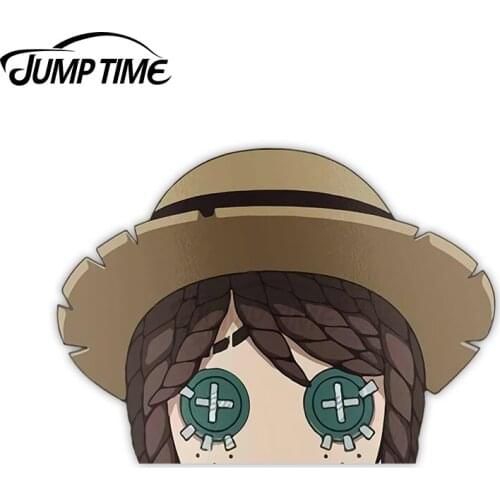 JumpTime 13 x 11 cm Identity V Gardener & Mercenary Peeker Trunk Windshield Personality JDM Car Stickers Waterproof Anime Decal