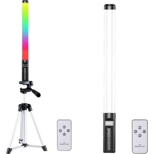 RGB Light Wand Stick,Colorful LED Fill Light USB Rechargeable for Dance/Party Handheld Flash Speedlite